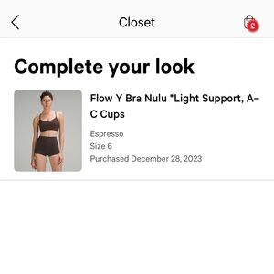 Lululemon sports bra espresso